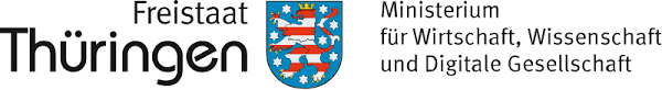 Logo Thüringer Ministerium für Wirtschaft, Wissenschaft und Digitale Gesellschaft (TMWWDG)